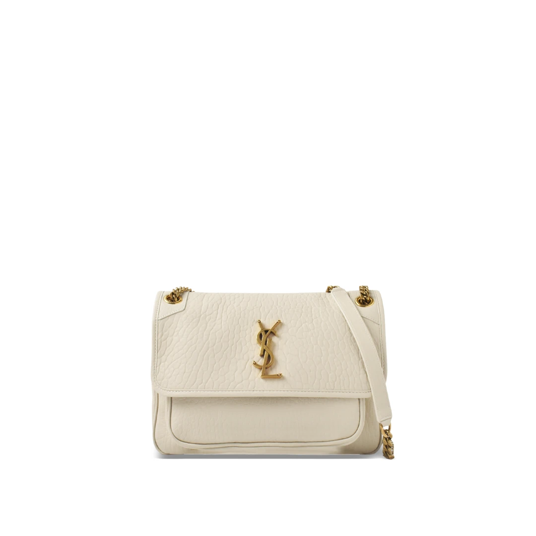 SAINT LAURENT Niki Medium Shoulder Bag Grained Leather